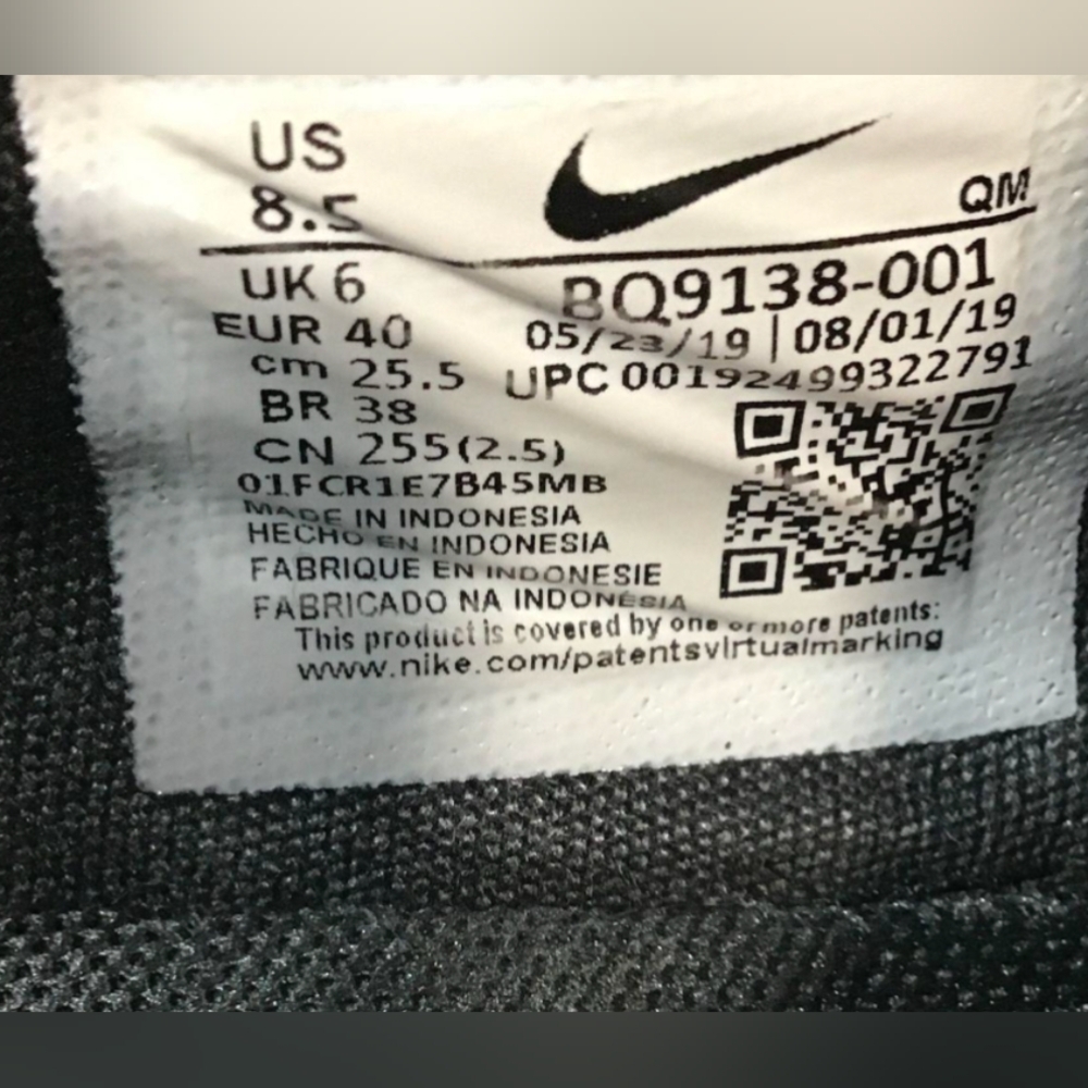 Nike Court Royale AC SLP 'Black' Women's Size 8.5 MSRP $90 - Picture 9 of 9